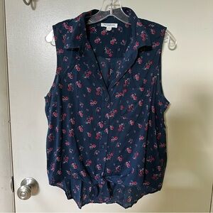 BeachLunchLounge sleeveless floral blouse